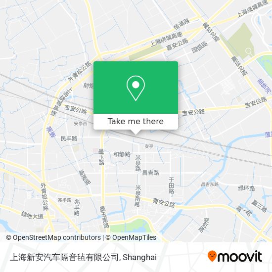 上海新安汽车隔音毡有限公司 map