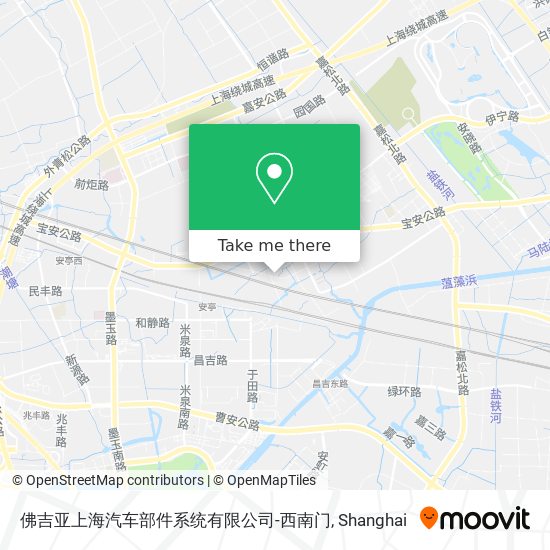 佛吉亚上海汽车部件系统有限公司-西南门 map