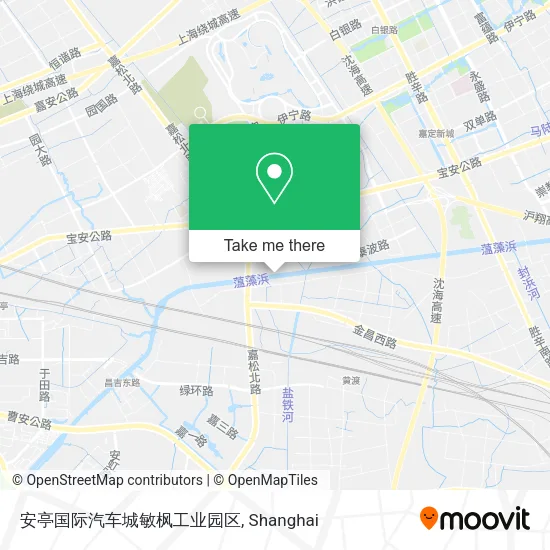 安亭国际汽车城敏枫工业园区 map