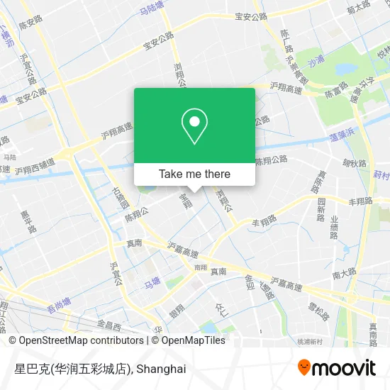 星巴克(华润五彩城店) map