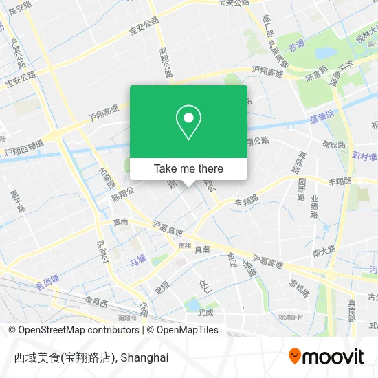 西域美食(宝翔路店) map