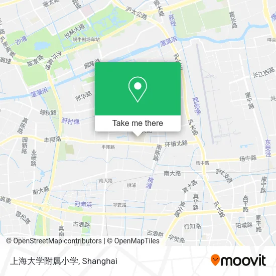 上海大学附属小学 map