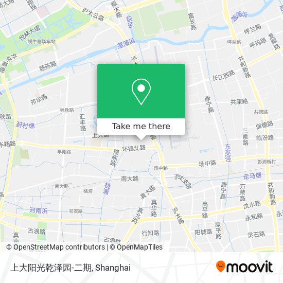 上大阳光乾泽园-二期 map