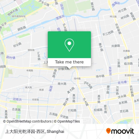上大阳光乾泽园-西区 map