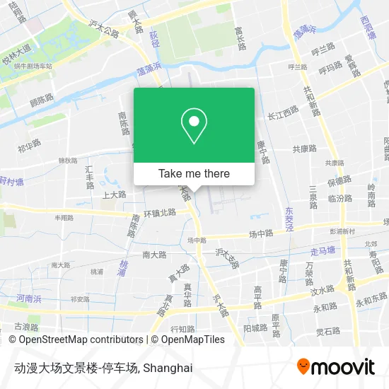 动漫大场文景楼-停车场 map