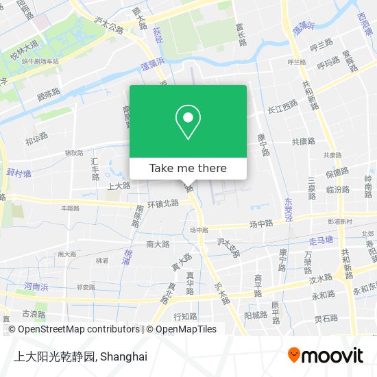上大阳光乾静园 map
