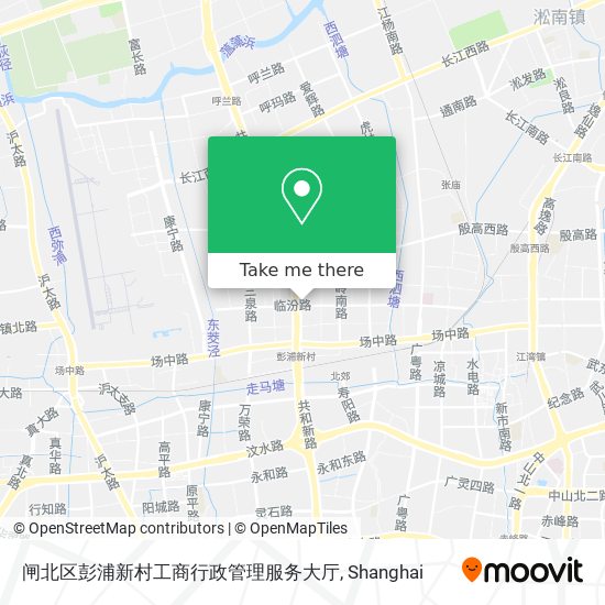 闸北区彭浦新村工商行政管理服务大厅 map