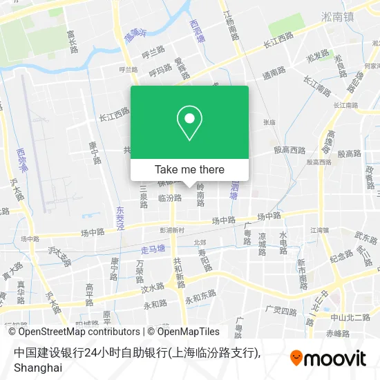 中国建设银行24小时自助银行(上海临汾路支行) map