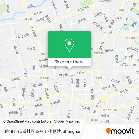 临汾路街道社区事务工作总站 map