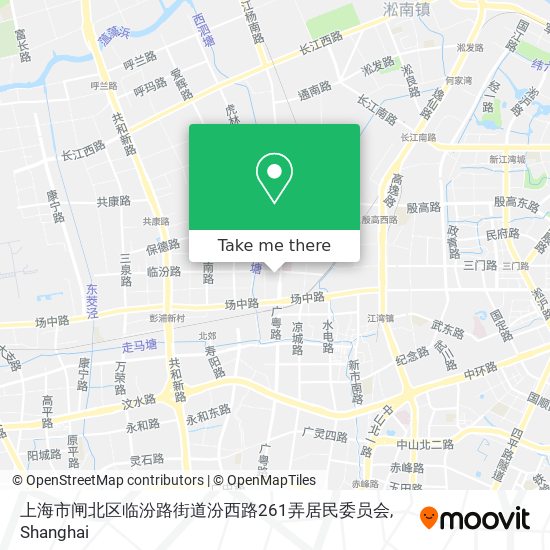上海市闸北区临汾路街道汾西路261弄居民委员会 map