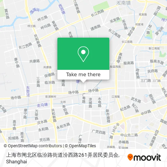 上海市闸北区临汾路街道汾西路261弄居民委员会 map