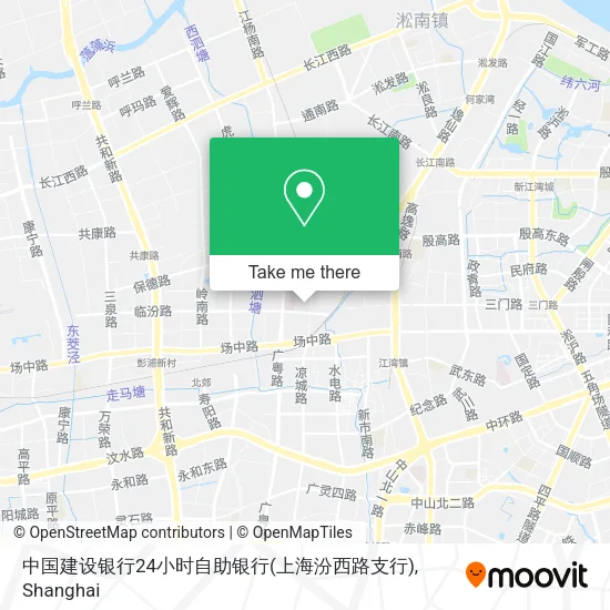 中国建设银行24小时自助银行(上海汾西路支行) map