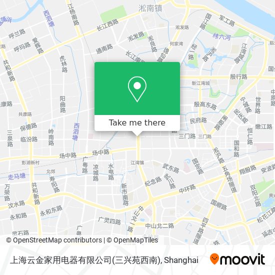 上海云金家用电器有限公司(三兴苑西南) map