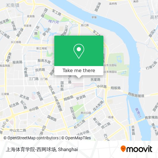 上海体育学院-西网球场 map