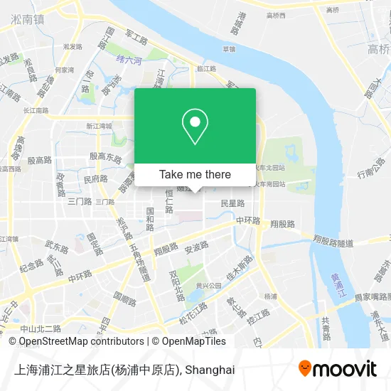 上海浦江之星旅店(杨浦中原店) map