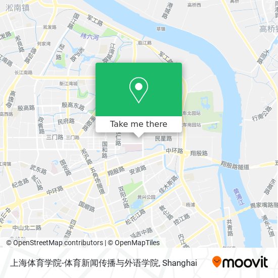 上海体育学院-体育新闻传播与外语学院 map