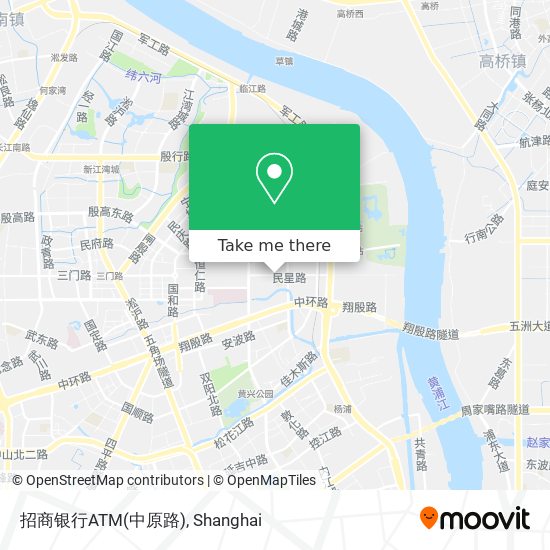 招商银行ATM(中原路) map