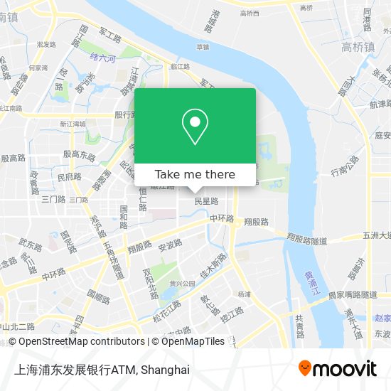上海浦东发展银行ATM map
