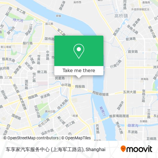 车享家汽车服务中心 (上海军工路店) map