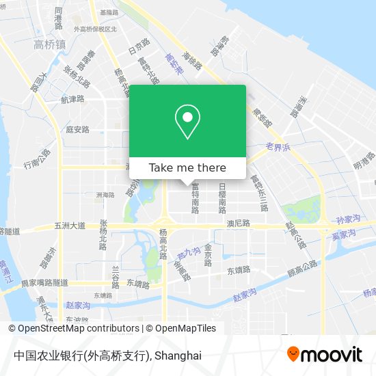 中国农业银行(外高桥支行) map