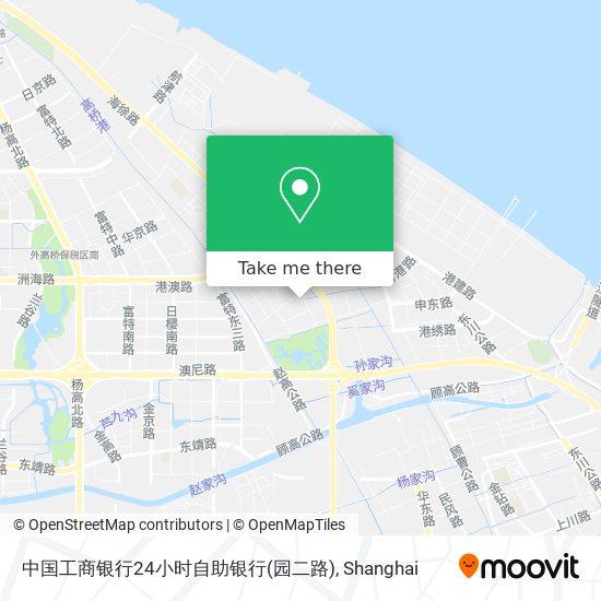 中国工商银行24小时自助银行(园二路) map