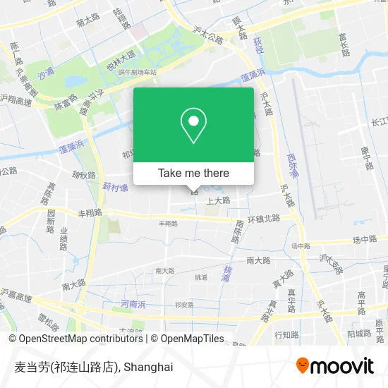 麦当劳(祁连山路店) map