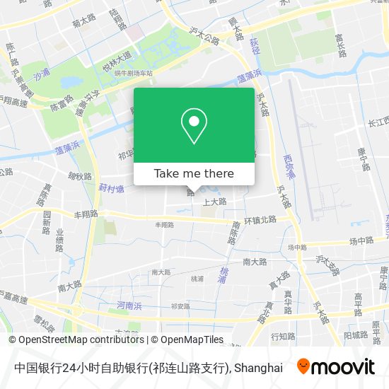中国银行24小时自助银行(祁连山路支行) map