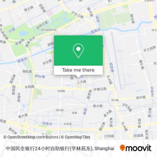 中国民生银行24小时自助银行(学林苑东) map
