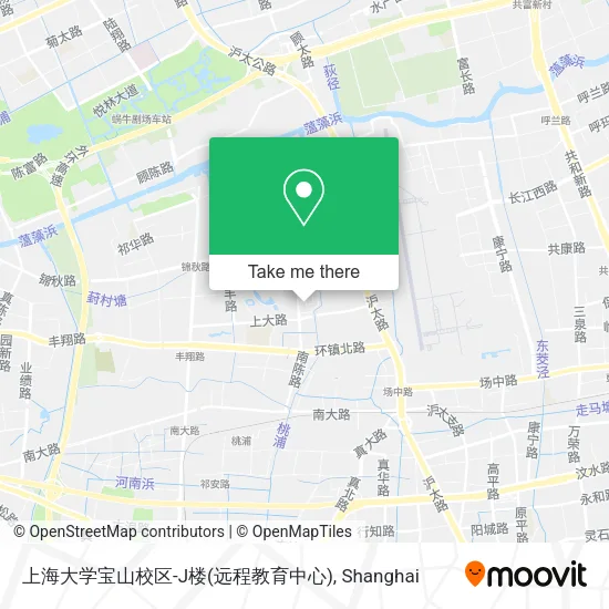 上海大学宝山校区-J楼(远程教育中心) map