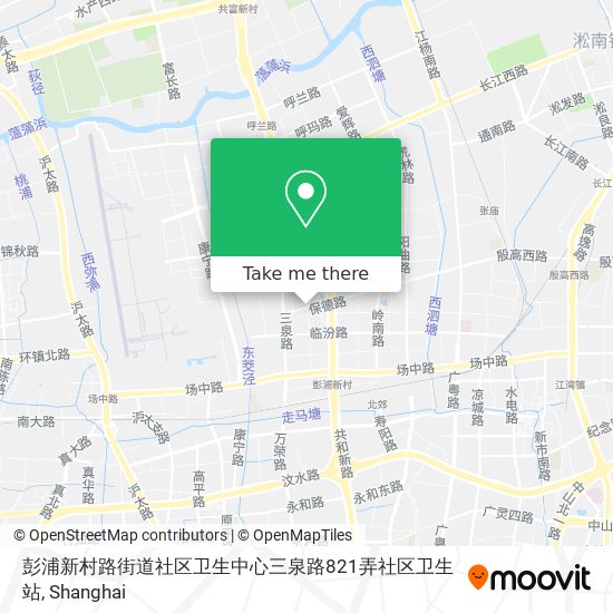 彭浦新村路街道社区卫生中心三泉路821弄社区卫生站 map