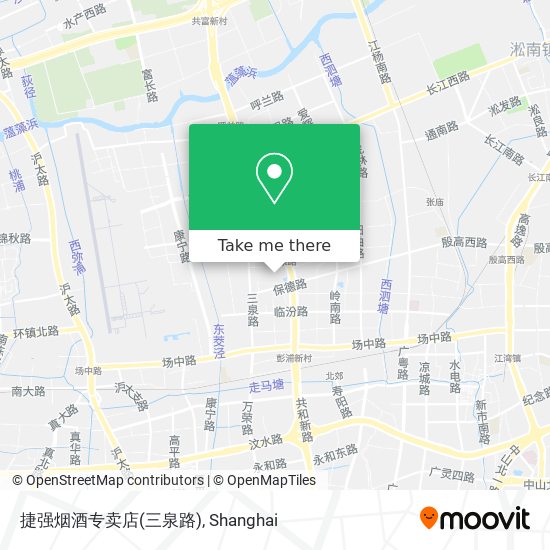 捷强烟酒专卖店(三泉路) map