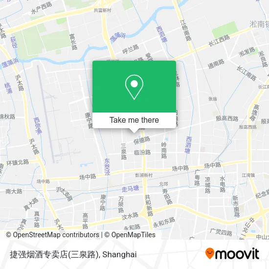 捷强烟酒专卖店(三泉路) map