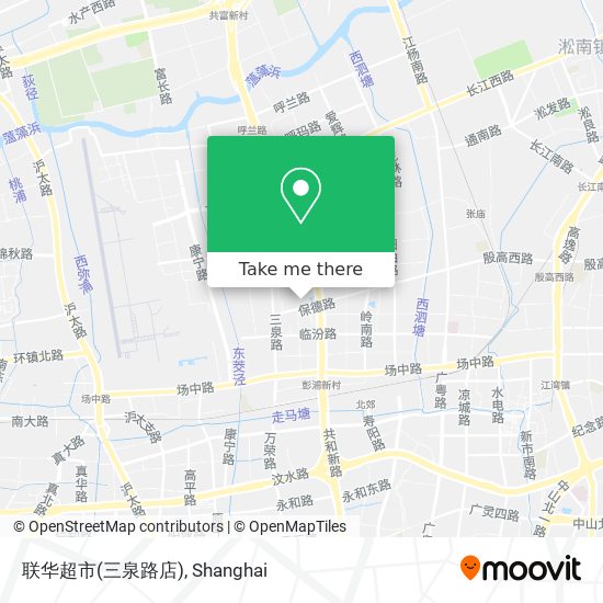 联华超市(三泉路店) map