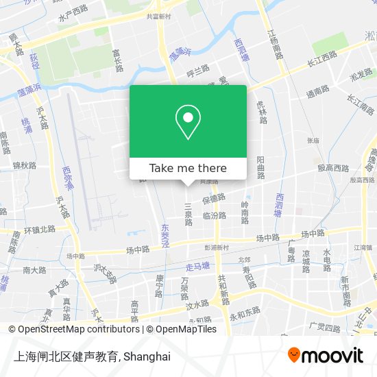 上海闸北区健声教育 map