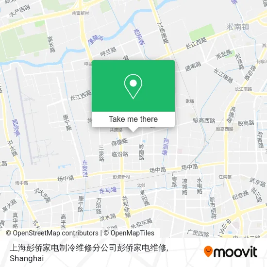 上海彭侨家电制冷维修分公司彭侨家电维修 map
