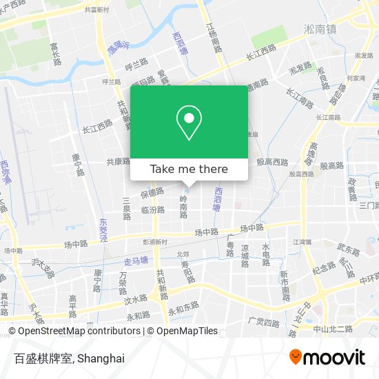 百盛棋牌室 map