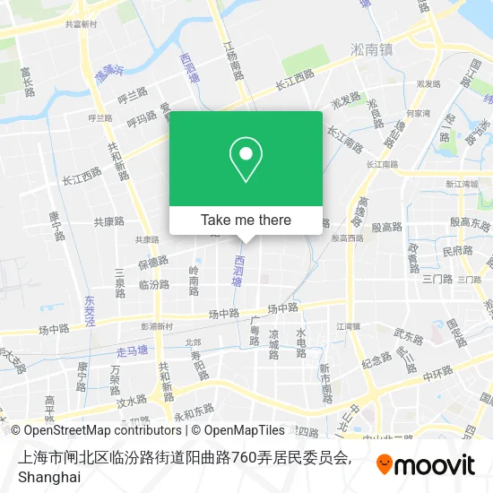 上海市闸北区临汾路街道阳曲路760弄居民委员会 map