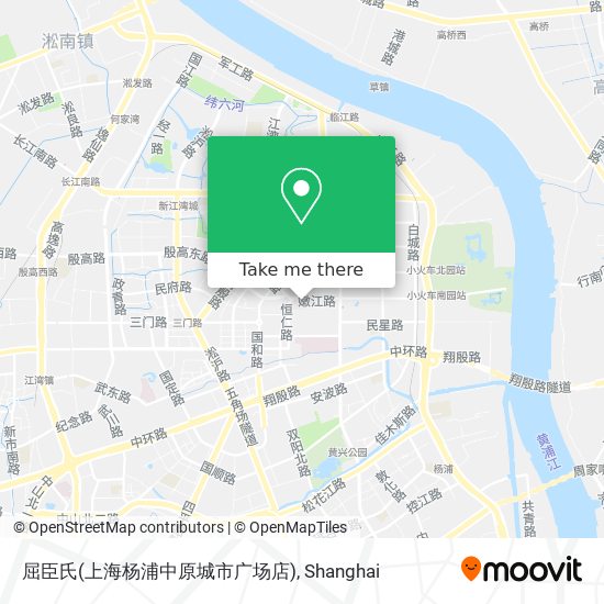 屈臣氏(上海杨浦中原城市广场店) map