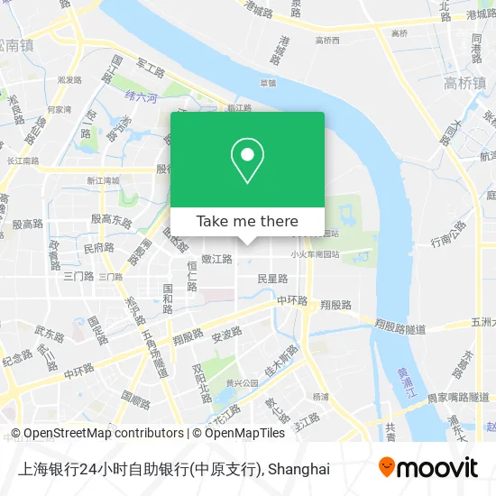 上海银行24小时自助银行(中原支行) map