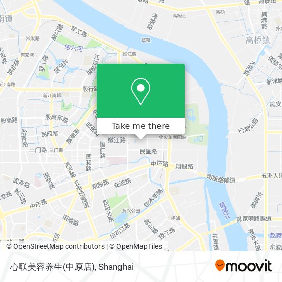 心联美容养生(中原店) map