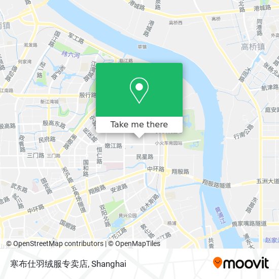 寒布仕羽绒服专卖店 map