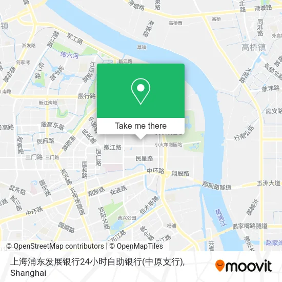 上海浦东发展银行24小时自助银行(中原支行) map