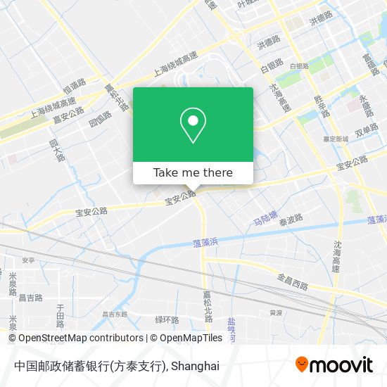 中国邮政储蓄银行(方泰支行) map