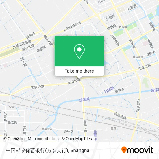 中国邮政储蓄银行(方泰支行) map