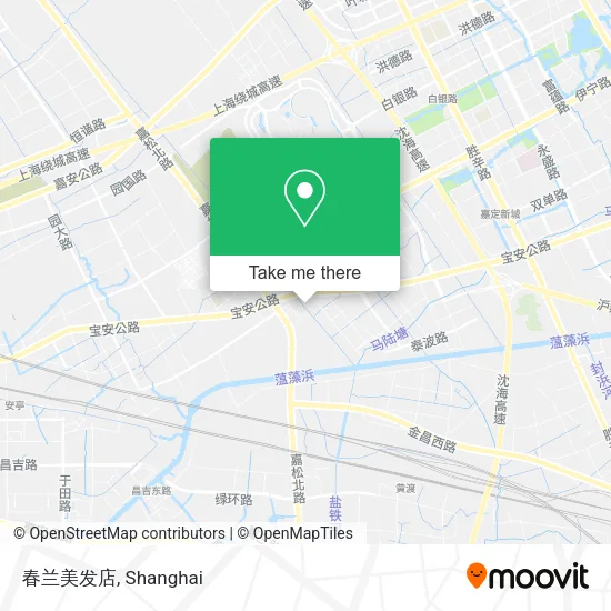 春兰美发店 map