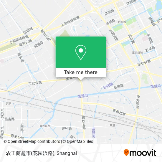 农工商超市(花园浜路) map