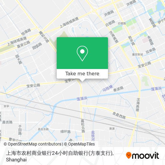 上海市农村商业银行24小时自助银行(方泰支行) map