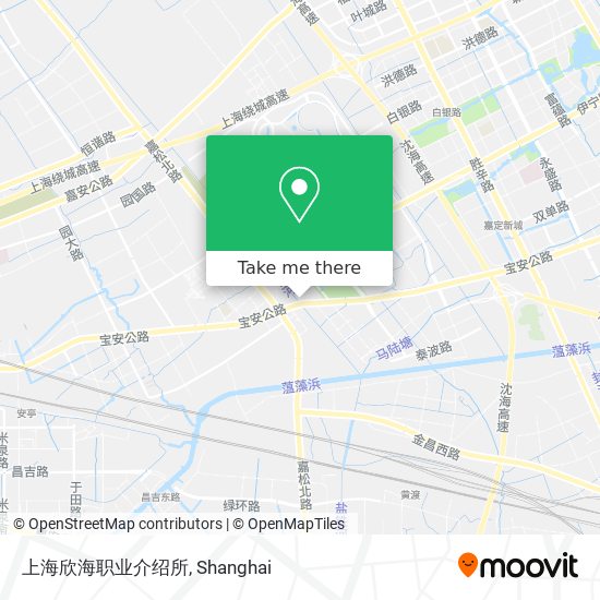 上海欣海职业介绍所 map