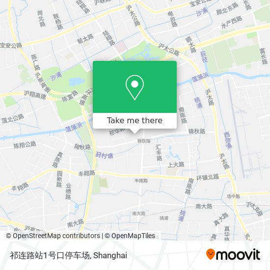 祁连路站1号口停车场 map