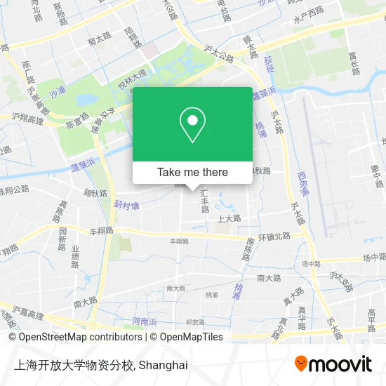 上海开放大学物资分校 map